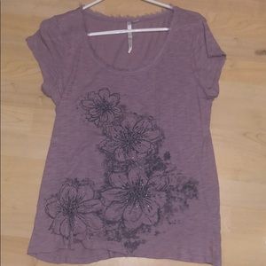 Purple flower t shirt